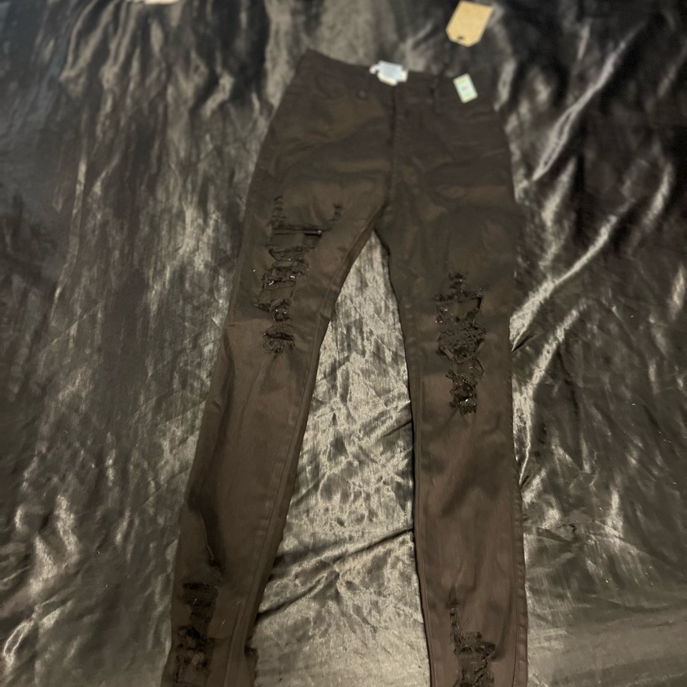 Amazon Skinny Black Distressed Jeans